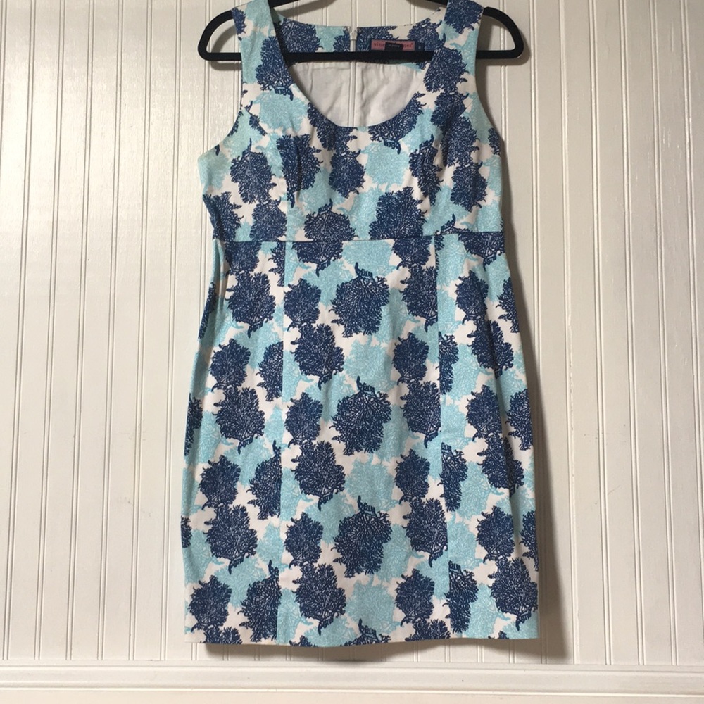 Vineyard Vines Coral print dress - size 8